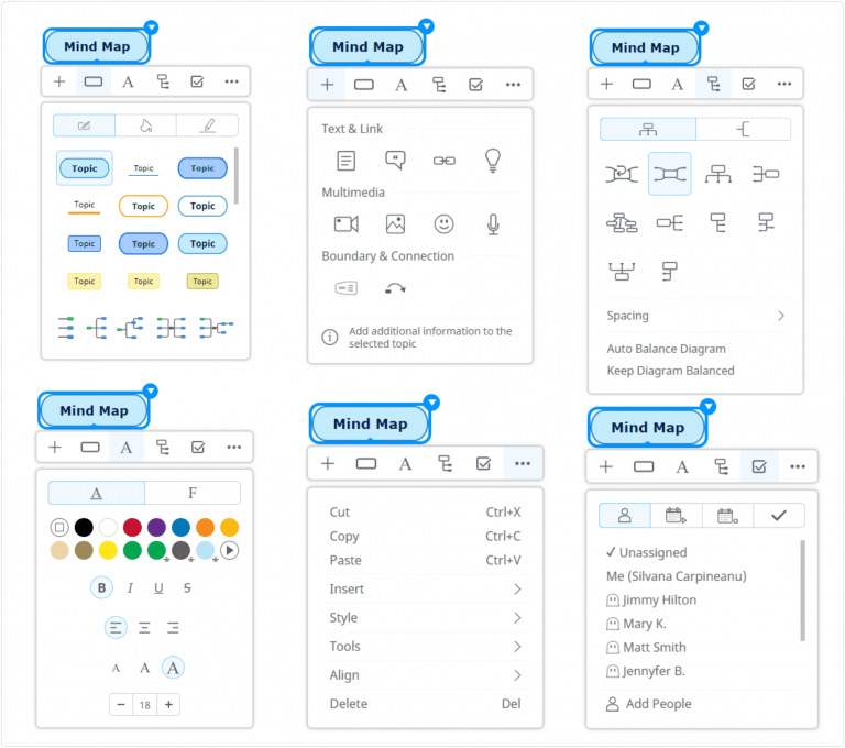 Mindomo Context Menu